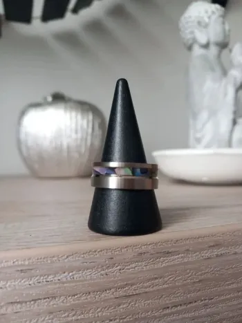 Bague homme acier taille 19