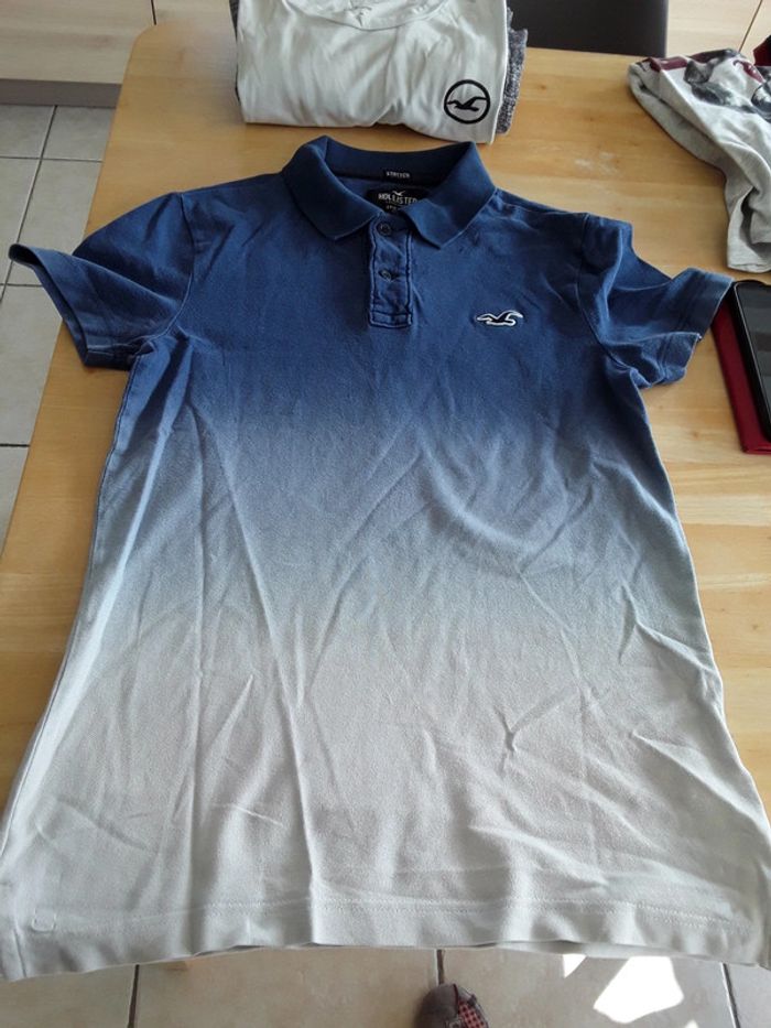 Lot de 4 tee-shirts marque Hollister manches longues + 1 polo manches courtes - photo numéro 12