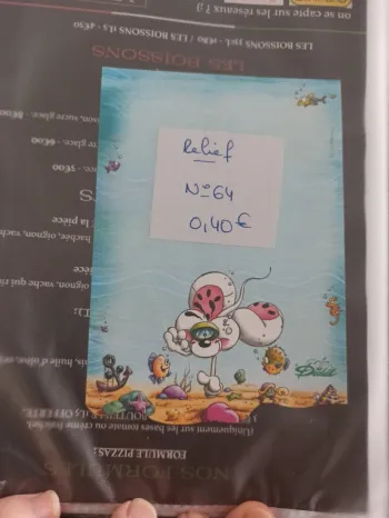 Feuille Diddl relief 64 0,40€