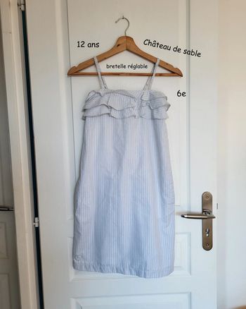 Robe 👗 à bretelles Château de sable 12 ans
