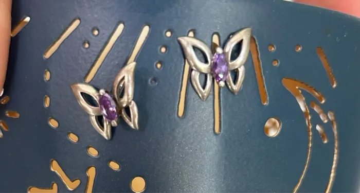 Très jolie paire de boucle d’oreilles en argent - photo numéro 3