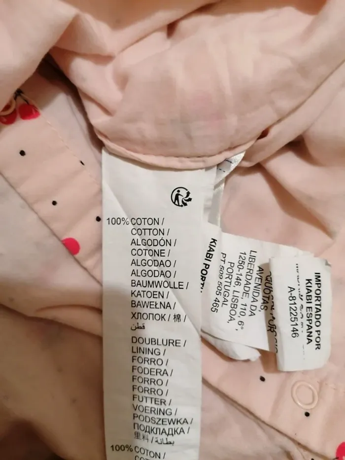 Lot robe été fille 12 mois kiabi cerise étoile - photo numéro 5