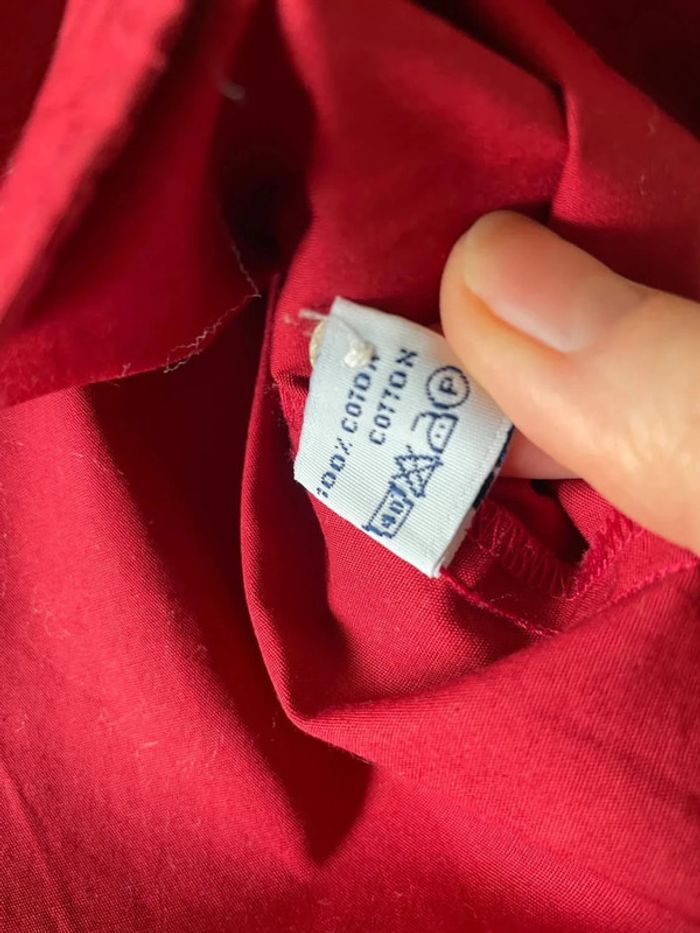 Superbe chemise cintrée rouge - photo numéro 2