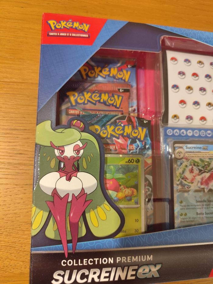 Coffret cartes Pokémon Sucreine ex Collection Premium flammes obsidiennes EV3 EV5 EV6 - photo numéro 2