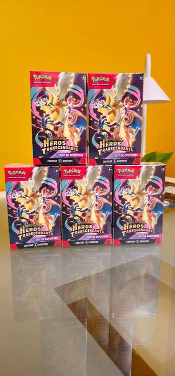🔥pokémon lot de boosters Bundle méga évolution - héros transcendants M2.5 🔥
