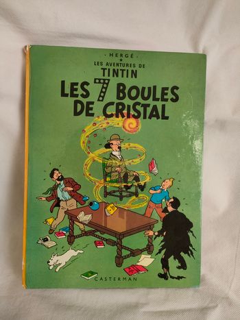 Bande dessinée Tintin Les 7 boules de cristal