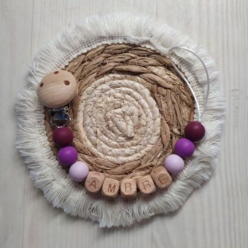 Attache tétine personnalisée