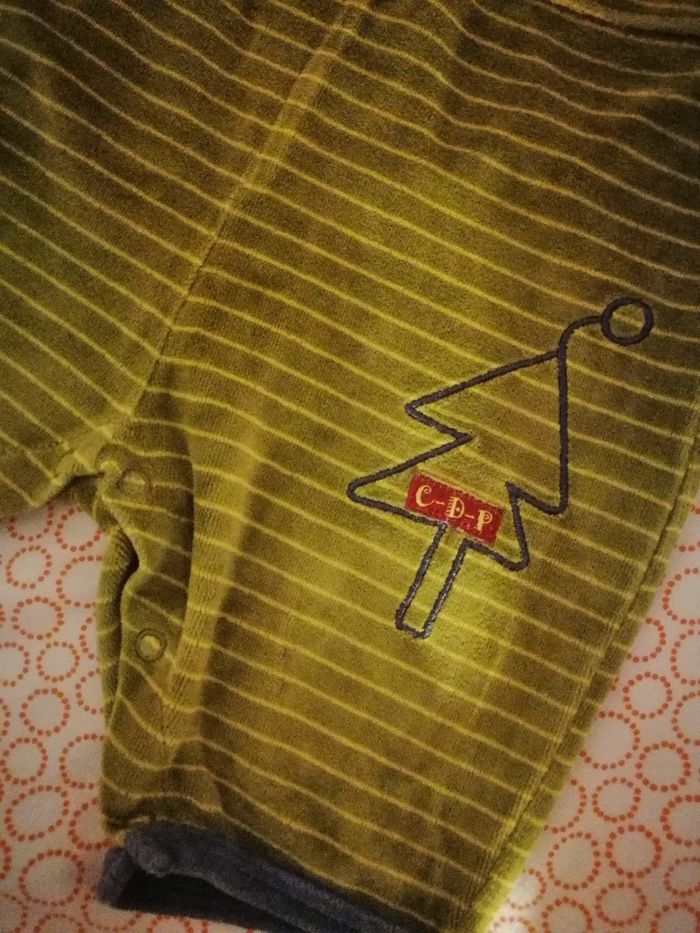 Combinaison en velours la compagnie des petits 3 mois - photo numéro 3