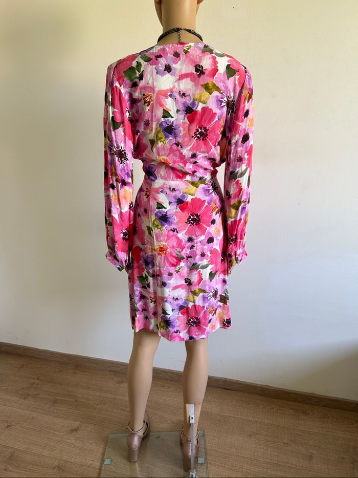 Robe fleurie à manches longues la petite étoile taille 1 jamais portée - photo numéro 6