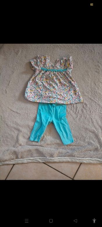 Ensemble fille 3 mois