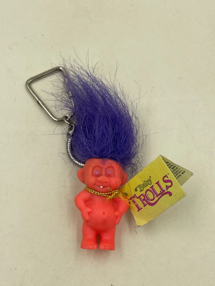 Porte clés vintage Baby Trolls neuf