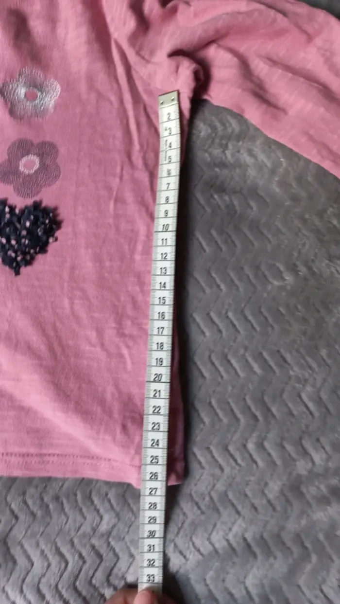 T-shirt vieux rose okaidi t6 - photo numéro 6