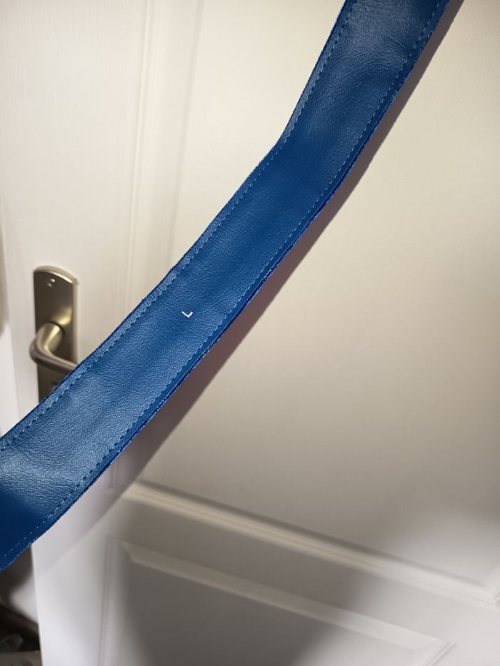 Ceinture bleue velours - photo numéro 5