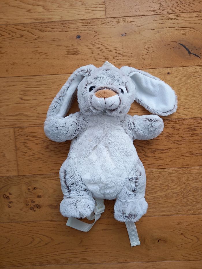 Sac à dos peluche lapin