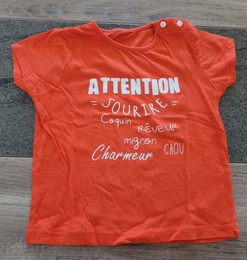 Tee-shirt manches courtes- 12 mois
