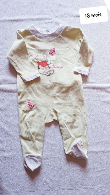 Pyjama velour Disney 18 mois