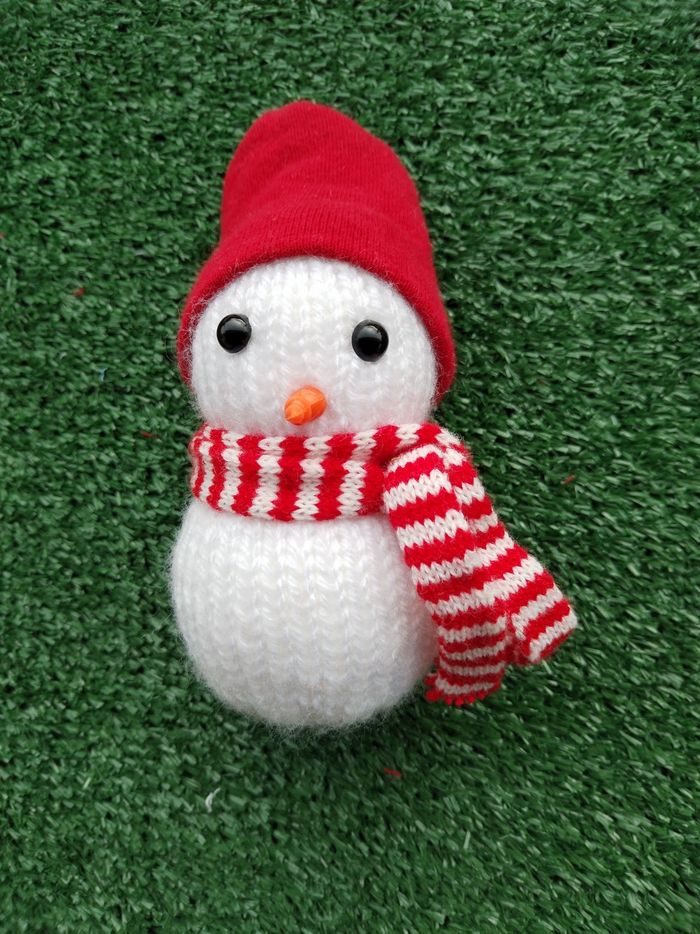 Lot Bonhomme de neige pelote de laine - photo numéro 2