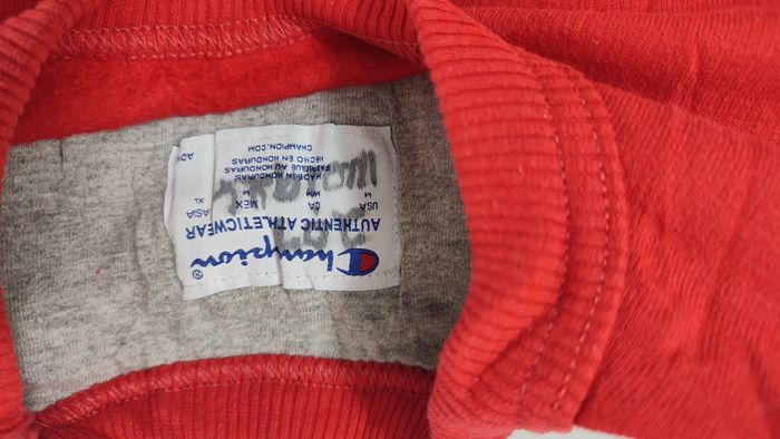 Vêtement Homme Sweatshirts Sweats pull rouge Champion taille M #Retrostreet - photo numéro 2