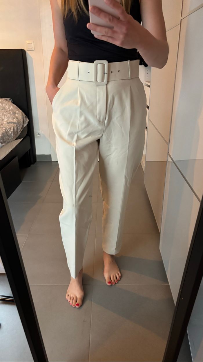 Pantalon avec ceinture