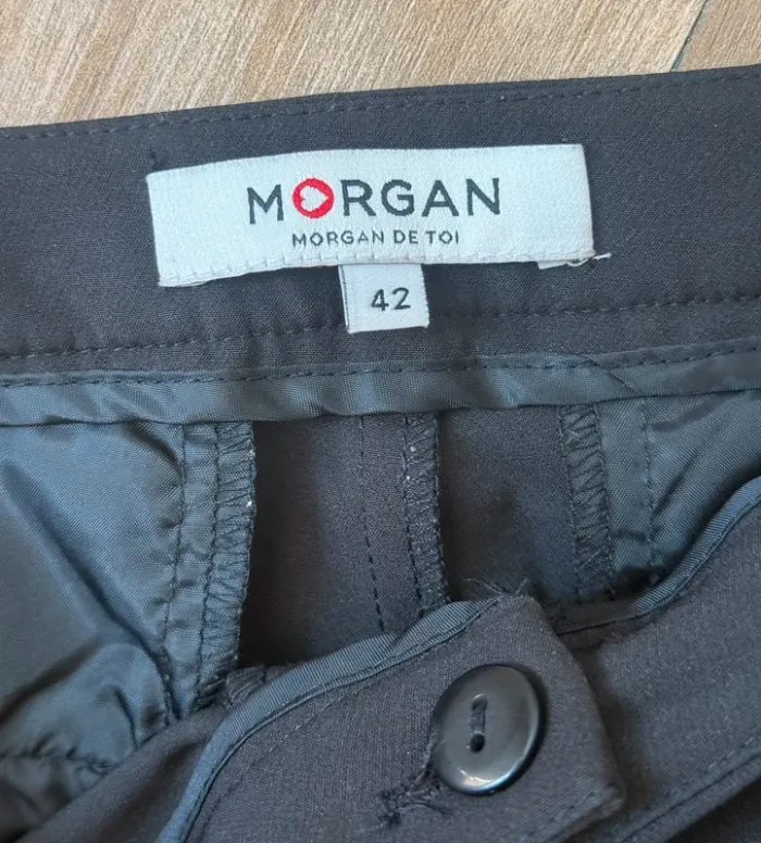 Pantalon noir Morgan coupe carotte 7/8 – Taille 42 - photo numéro 5