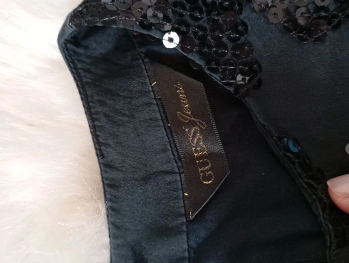 Guess 🎄 robe chic sequin étoile noël 7/8 ans - photo numéro 5