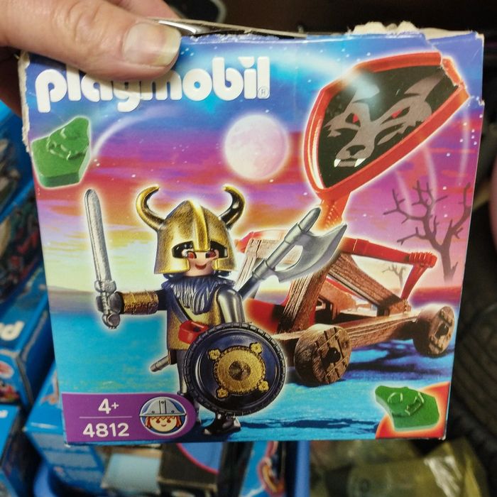 Chevalier loup catapulte playmobil