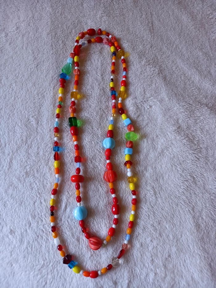 Collier de perles multicolores - photo numéro 3