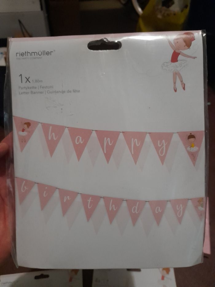 Lot de décos pour anniversaire danseuse - photo numéro 3