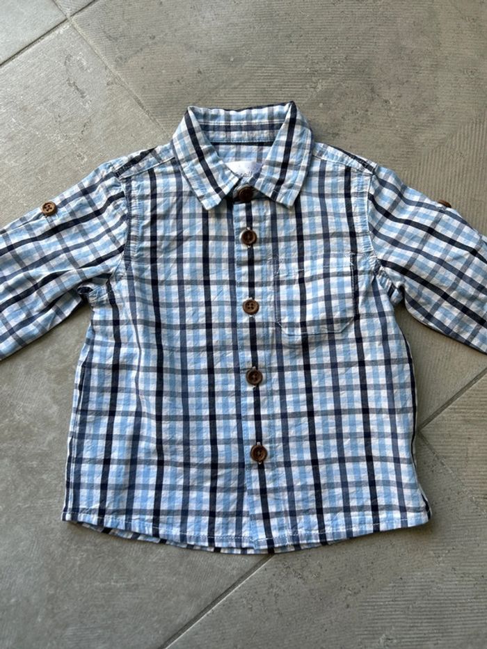 Chemise carreaux bébé 9 mois