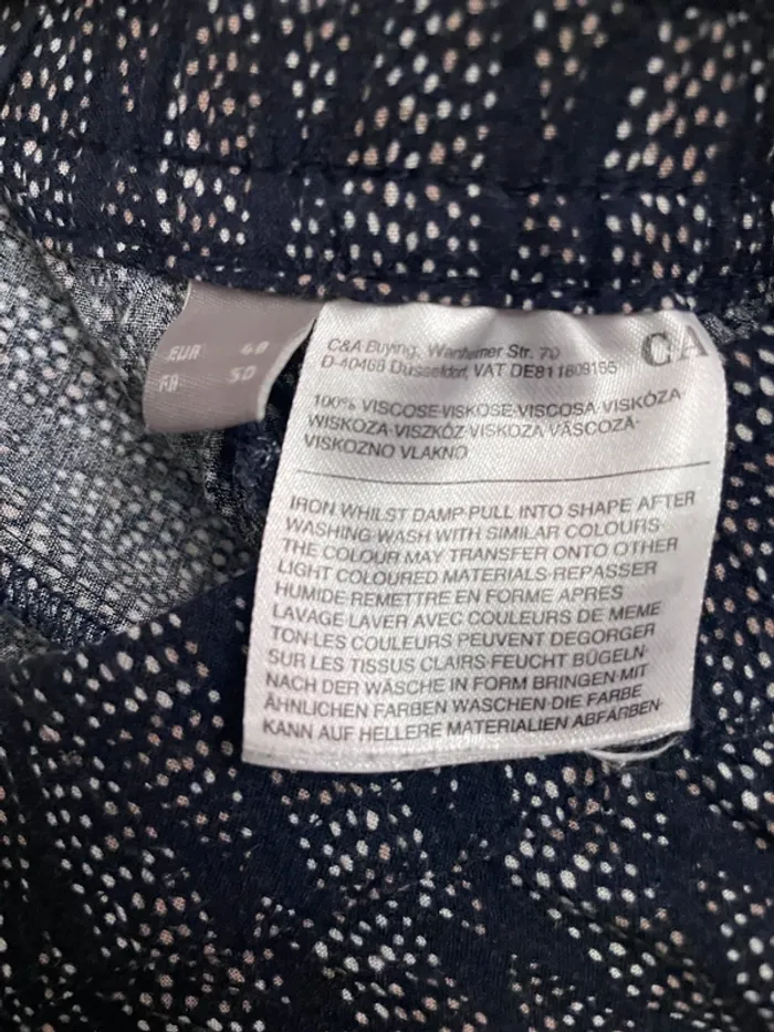 Pantalon léger bleu marine taille 50 C&A - photo numéro 4