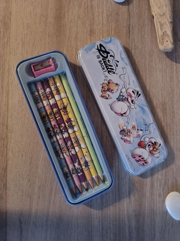 Plumier Diddl avec crayons de couleurs neufs