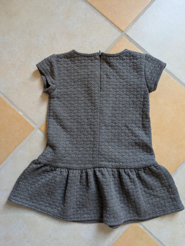 Robe fille 2 3 ans grise idéale mi-saison printemps - photo numéro 3
