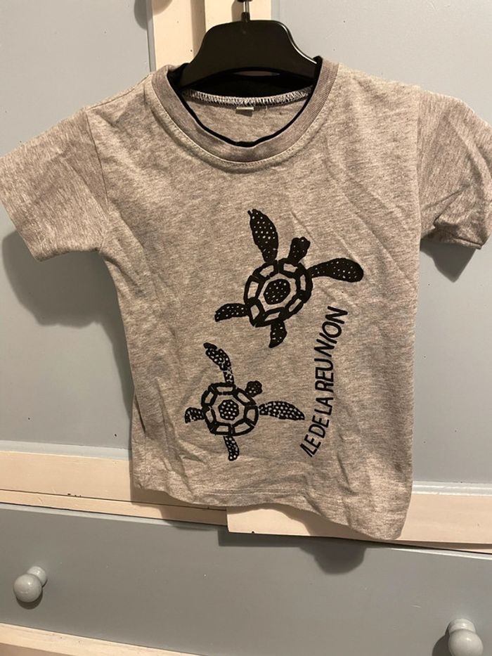Tee shirt gris 4 ans , île de la réunion - photo numéro 4