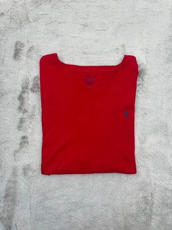 T-shirt Ralph Lauren rouge logo brodé - Taille XXL