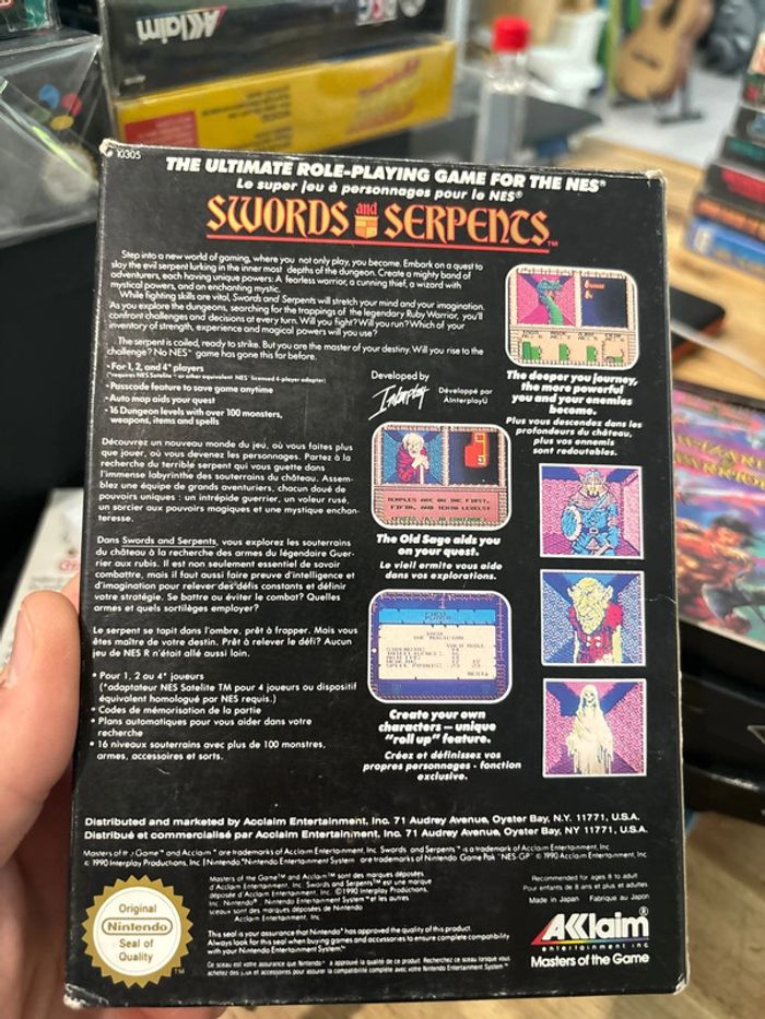 Swords and Serpents - Nintendo Nes / Famicom - photo numéro 2