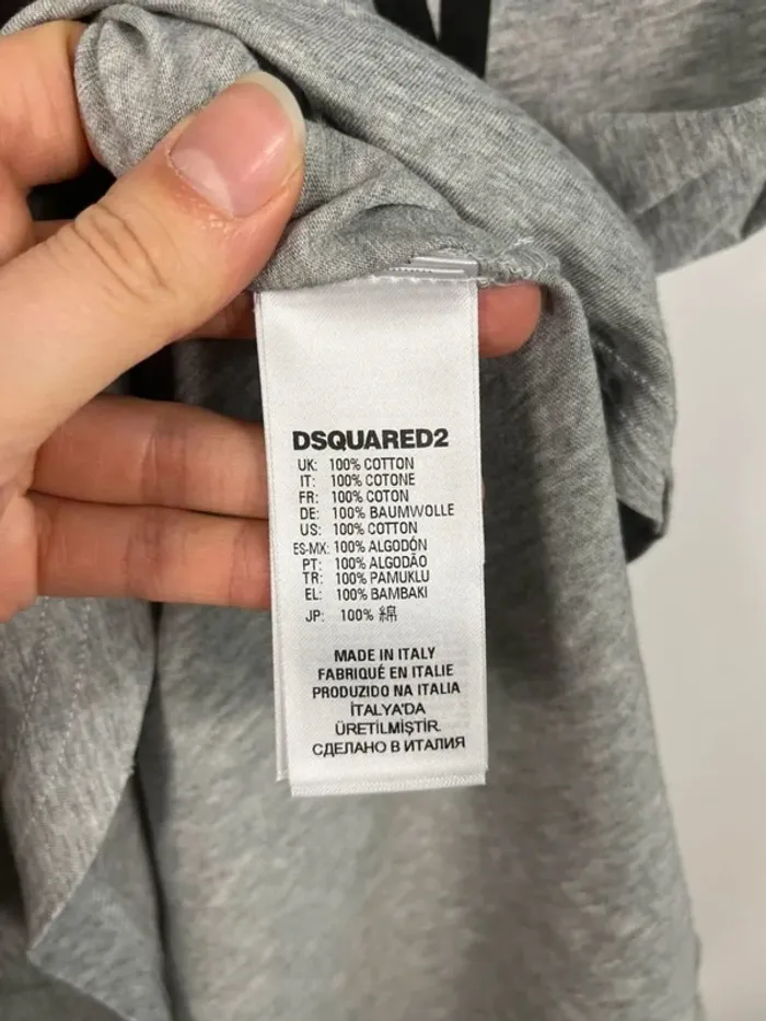 T-shirt gris Dsquared2 Icon neuf - photo numéro 4