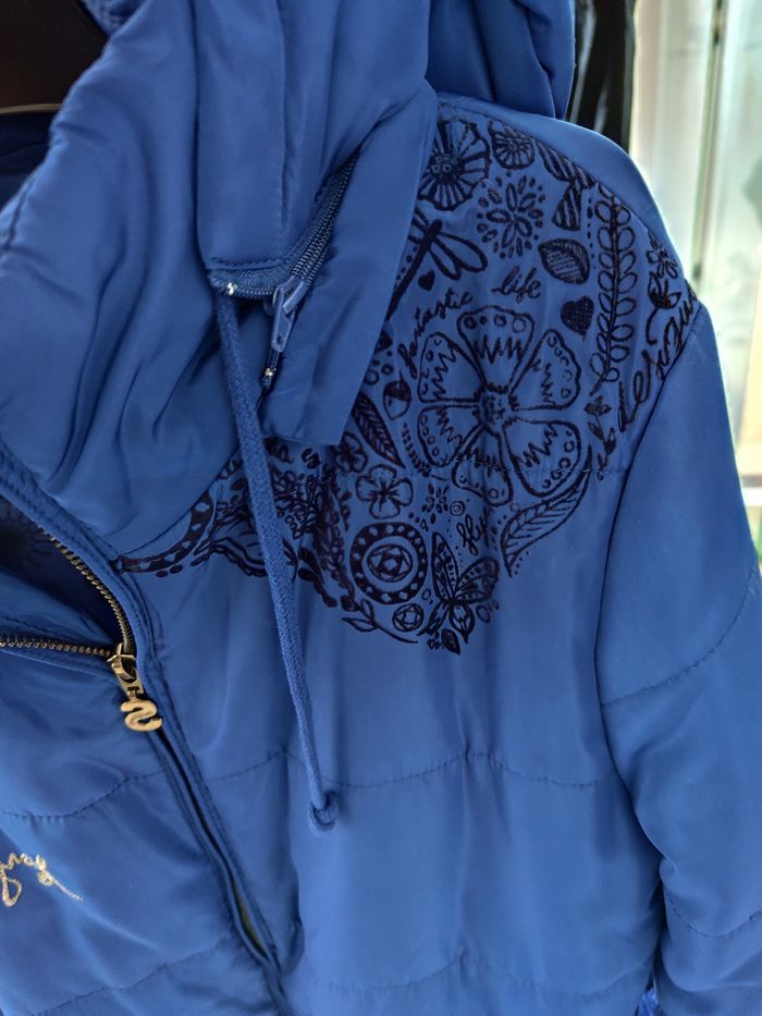 Manteau Desigual bleu taille 40 - photo numéro 3