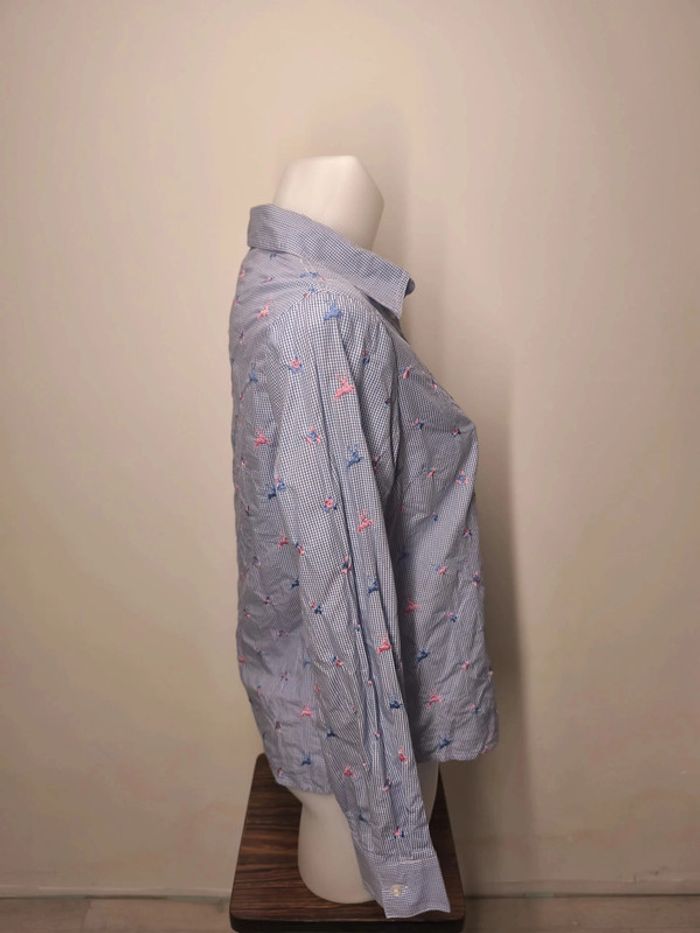 Chemise K&K Kaiserjäger Femme Taille M Bleu Rayé - photo numéro 4