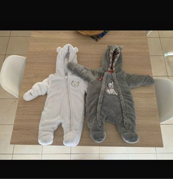 Combinaison chaude 1 mois