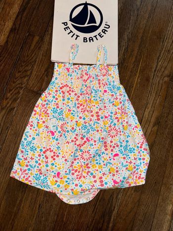 Robe avec body intégré petit bateau 18 mois