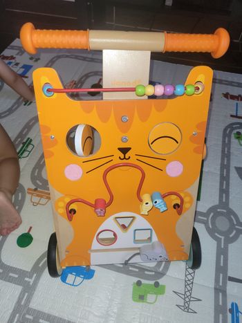 Chariot Multi-Activités Chat (bois)