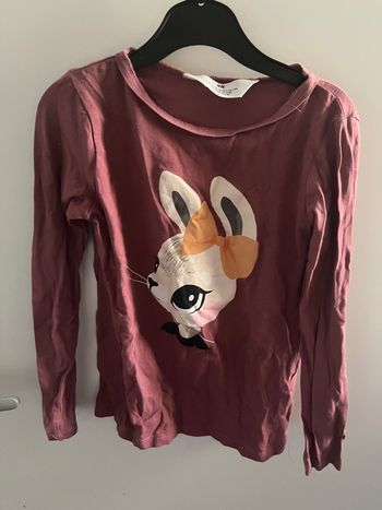 TEE shirt fille hm taille 7/8 ans