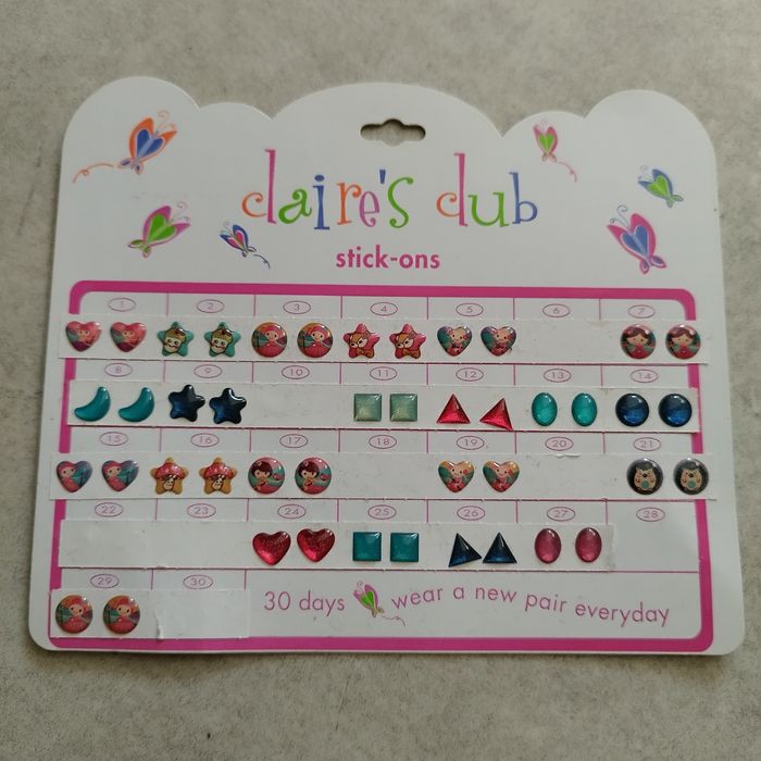 Lot de 22 paires de boucles d'oreilles enfant