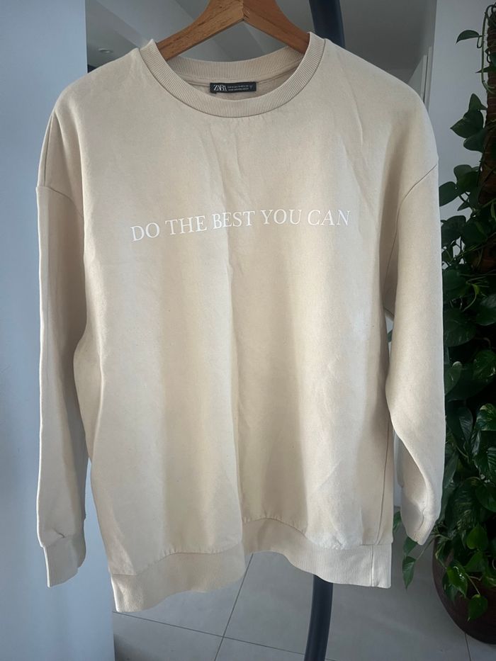 Sweat-shirt beige - photo numéro 2