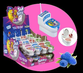 Lot de 2 sucettes toilette framboise