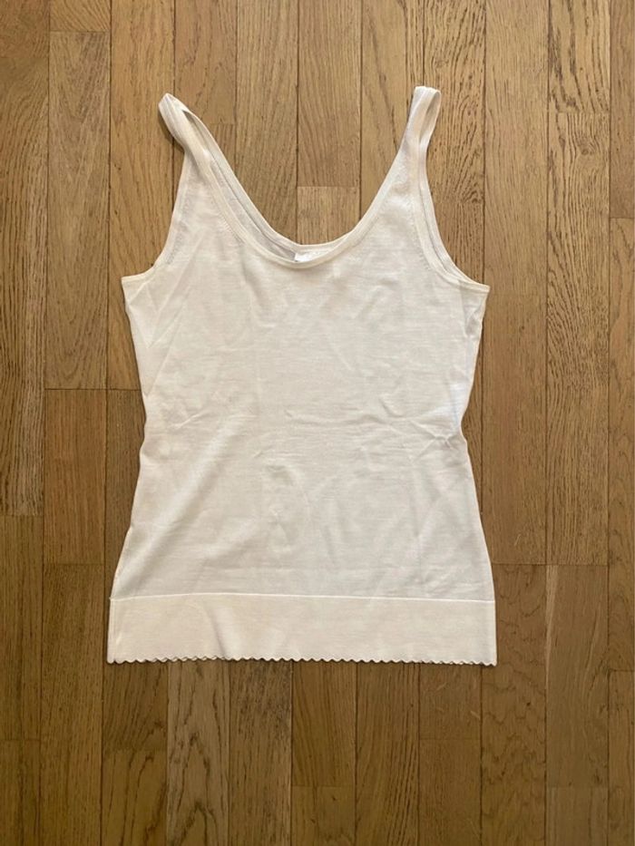 Débardeur blanc Chloé taille 36 (ok taille 38 cintré) - photo numéro 2