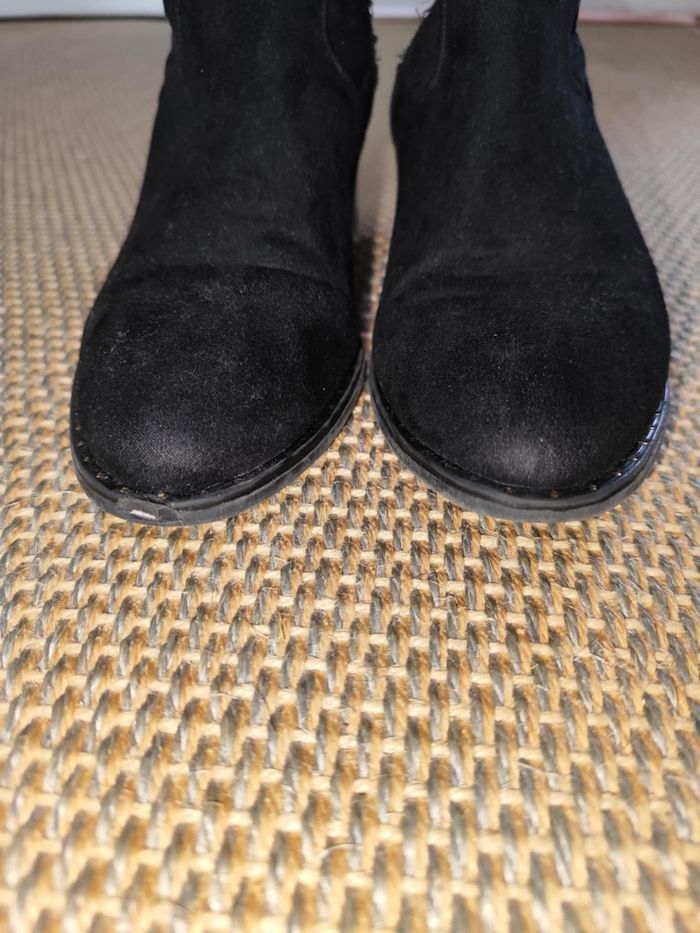 Paire de bottes noires Kiabi , pointure 39 , bon état - photo numéro 7