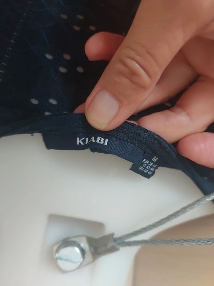 Haut fantaisie bleu marine - photo numéro 4