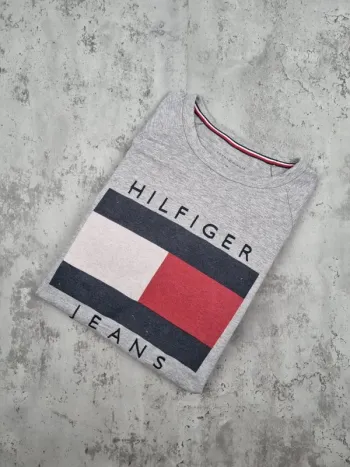 Sweat Tommy Hilfiger gris – Taille S/36 Femmes