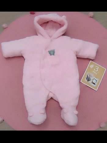 Combi pilote / combi de ski bébé fille 3 mois